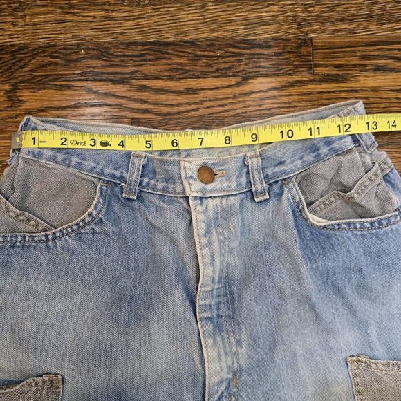 Vintage 80s Tapered Mom Jeans Womens 26" Light Wash USA Carpenter 90s Faded VTG - Picture 6 of 14